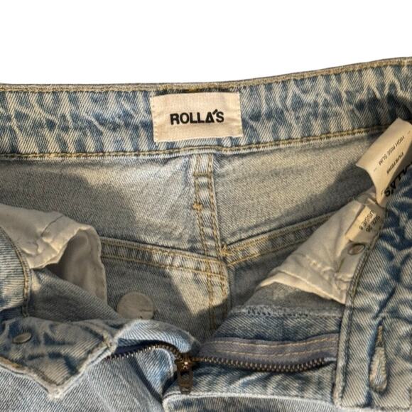 Women's Size 26 Rolla's Dusters High Rise Slim Light Wash Jeans - Picture 3 of 4